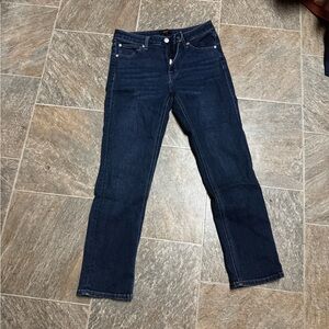 Quince Dark Blue Straight Leg Jeans